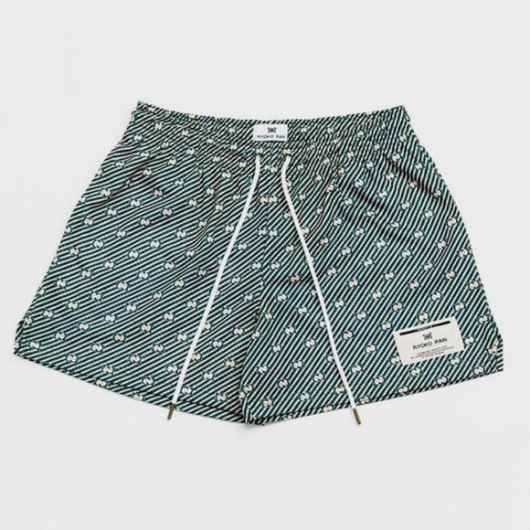 Ryoko Rain Pants - RYOKO RAIN SHORTS - All-over Logo Mesh Basketball Unisex Adult Small Streetwear